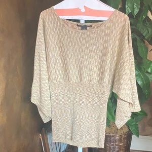 89th & Madison Gold/Metallic Sparkly Blouse